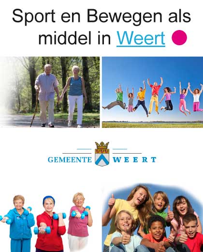 Voorkant brochure Sport en bewegen als middel in Weert